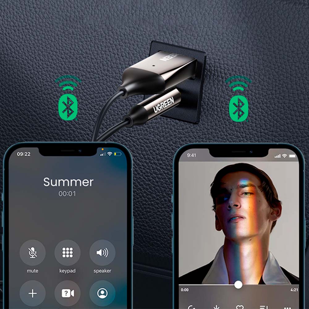 Receptor de Audio para Auto Bluetooth a 3,5 mm Ugreen