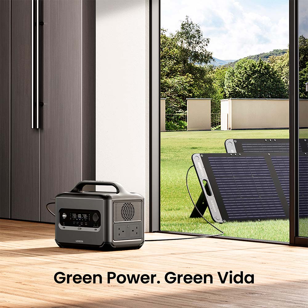 Estación de Energía Portátil 1024WH 40AH y Carga Solar 400W