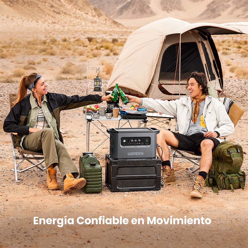 Estación de Energía Portátil 2048WH 40AH y Carga Solar 1200W