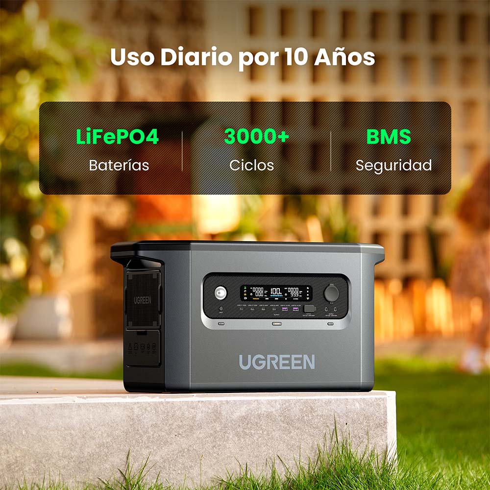 Estación de Energía Portátil 2048WH 40AH y Carga Solar 1200W