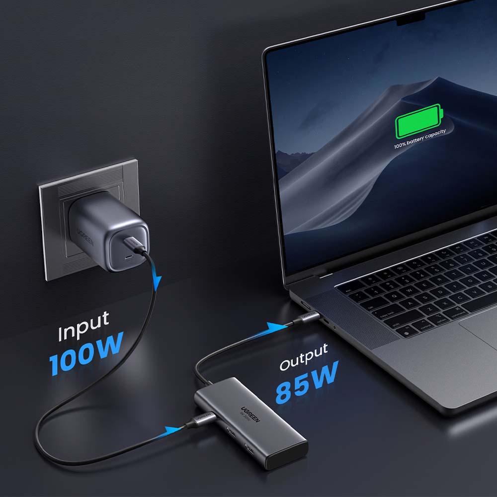 Multipuerto de 6 Usb-c y HDMI 8K30hz Ugreen