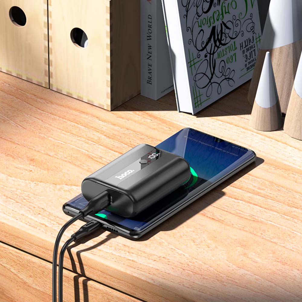 Batería Externa Hoco Q3 Pro 22.5W+PD20W de 10000mAh – Negro