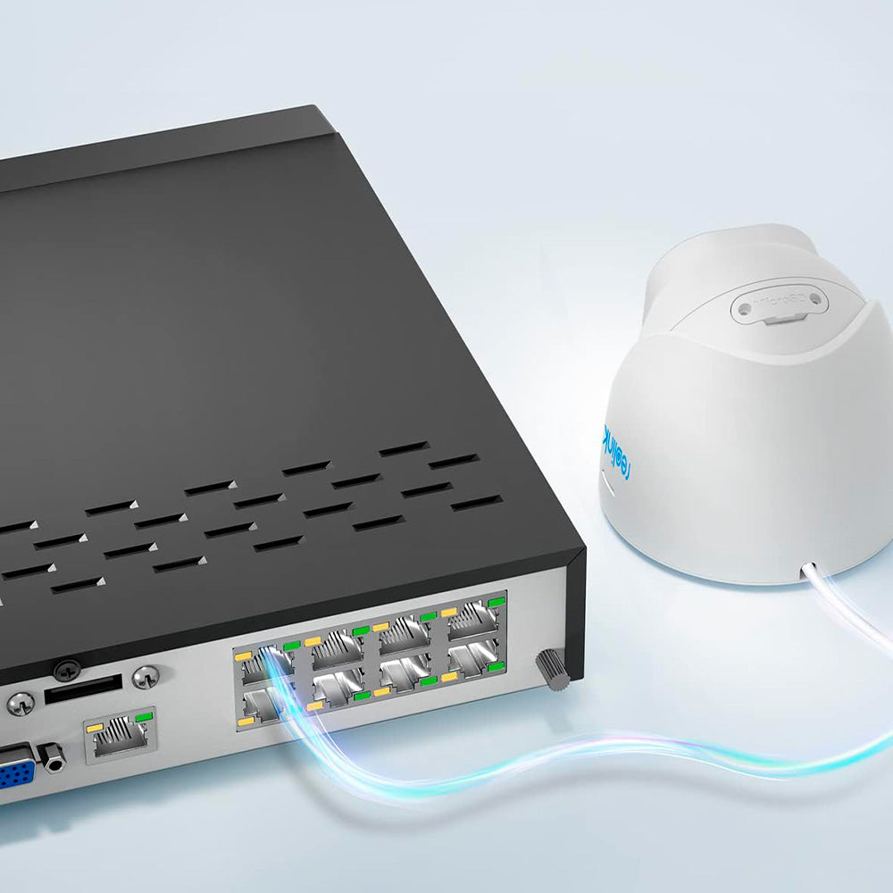 Kit NVR 8 canales + 4x cámaras de seguridad PoE 4K RLC-820A Reolink