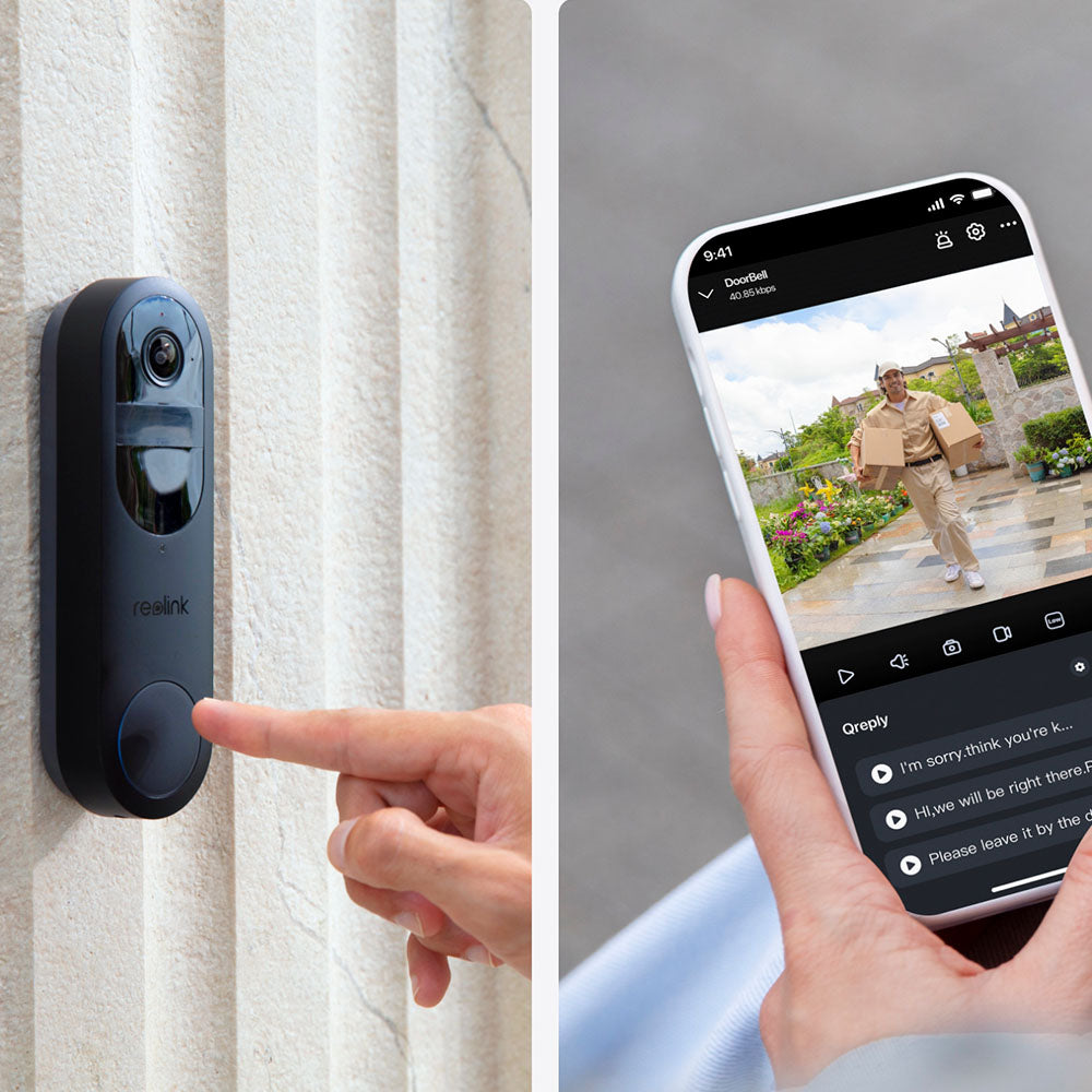 Timbre con Cámara WiFi 2K con Batería Reolink