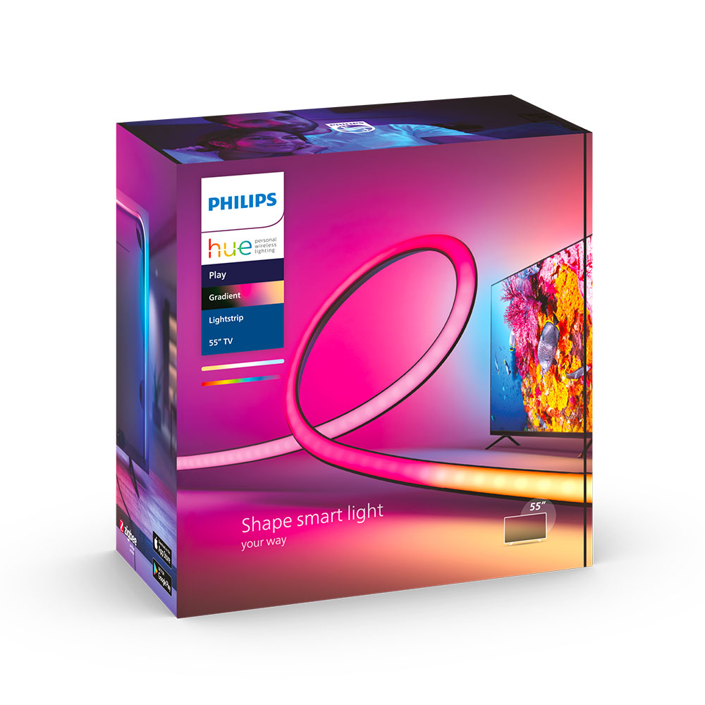 Tira Led Inteligente Philips Hue Gradiente Rgb Para Tv 55"