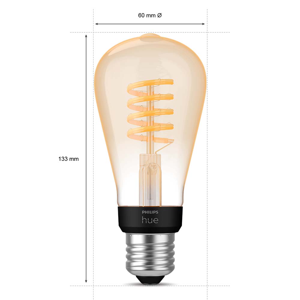Philips Hue Ampolleta Smart Filamento BT E27 Edison ST64
