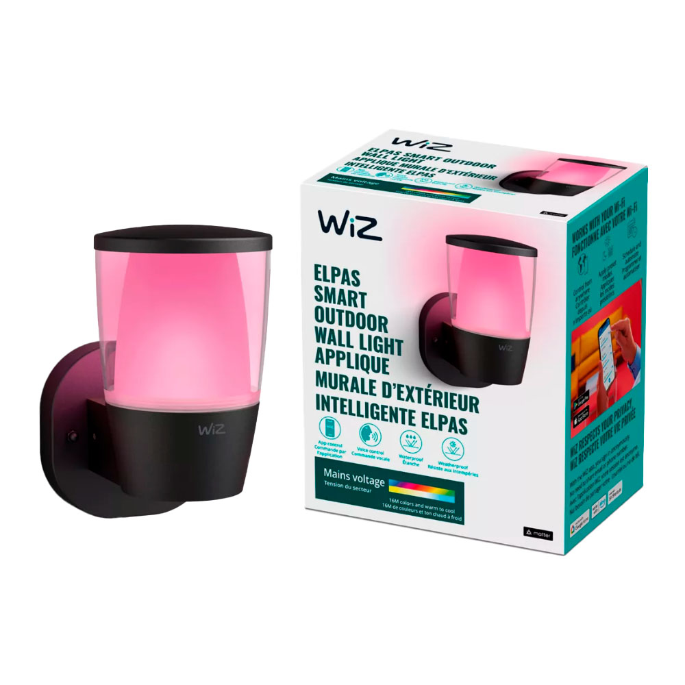 Lámpara Inteligente de Pared para Exterior Elpas Wiz