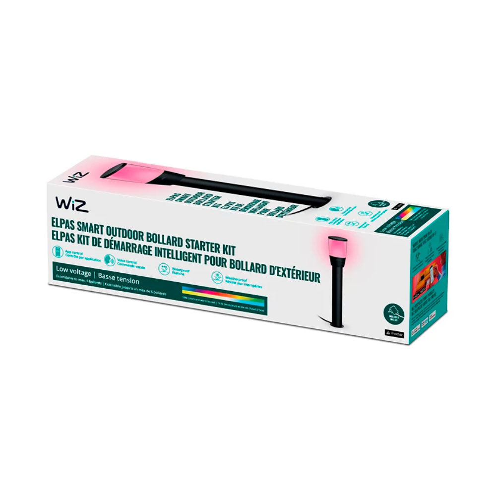 Kit Inicial de Iluminación Bollard para Exterior Wiz