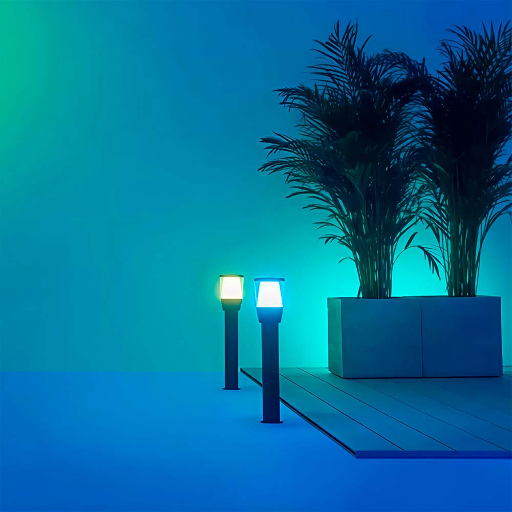 Kit Inicial de Iluminación Bollard para Exterior Wiz