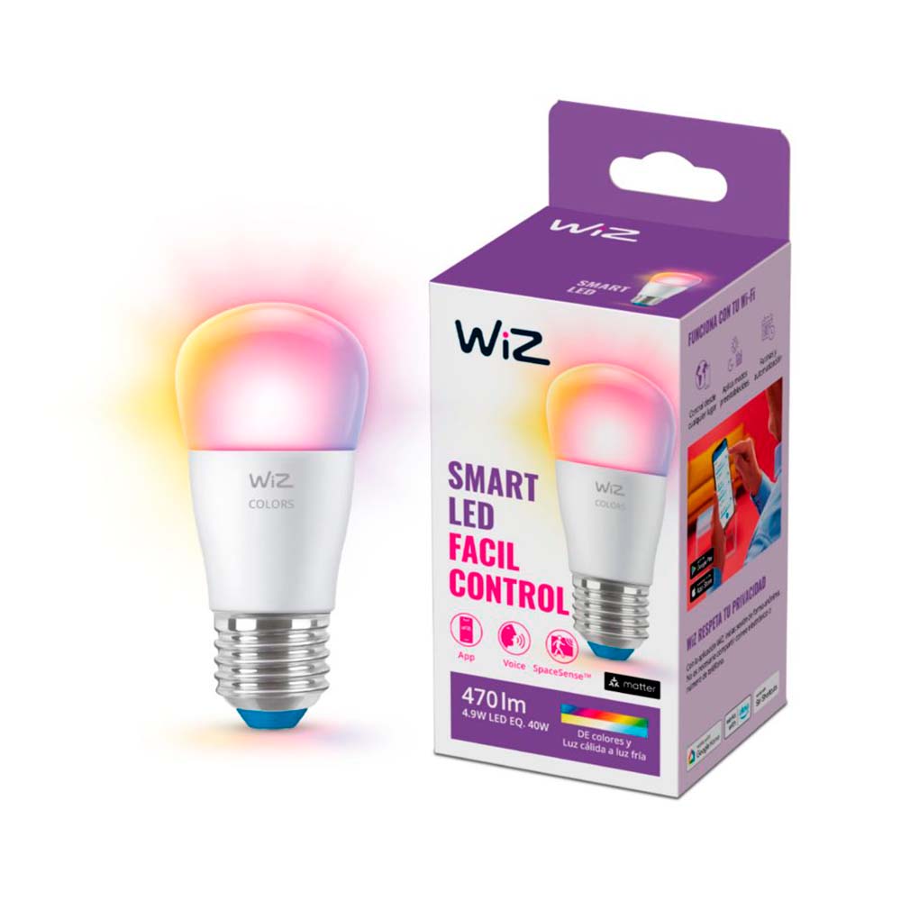 Ampolleta RGB Satinada WiFi 40W Wiz