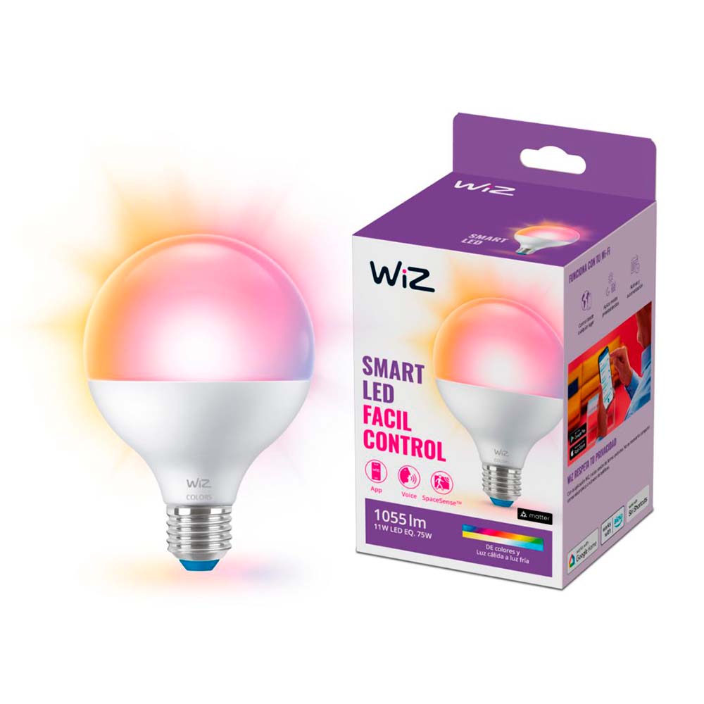 Ampolleta Globo RGB Wiz WiFi 75W