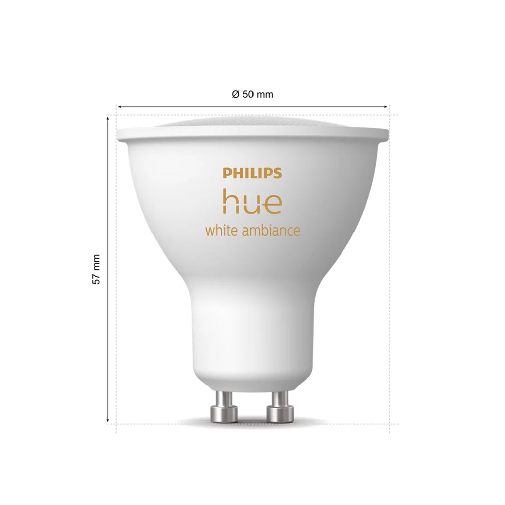 Ampolleta Led Inteligente GU10 400lm White Warm Philips Hue