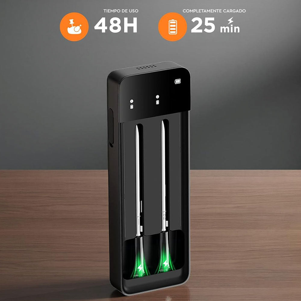 Termómetro de Carne WiFi y BT con 2 Sondas Govee