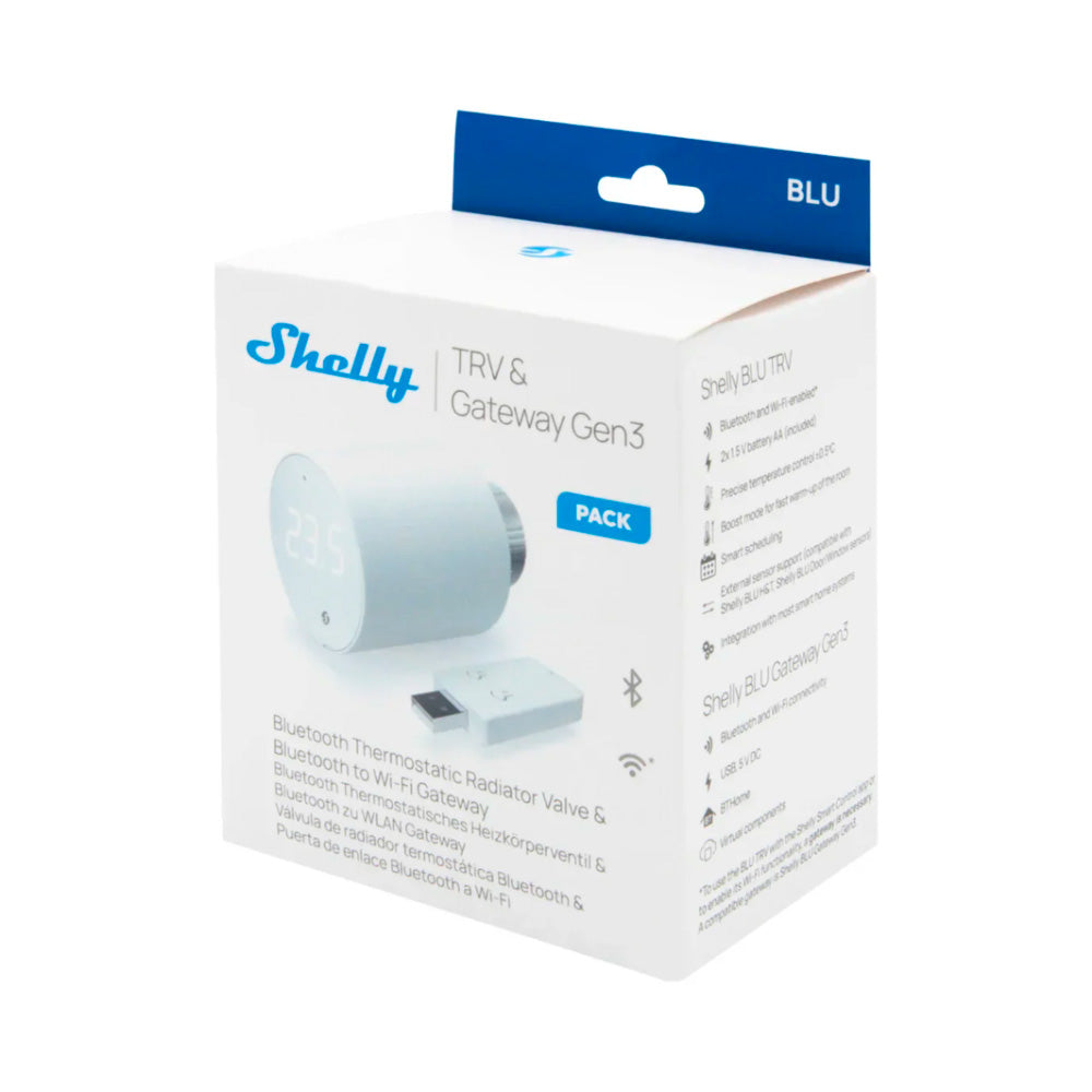Válvula Termostática Inteligente para Radiador Shelly