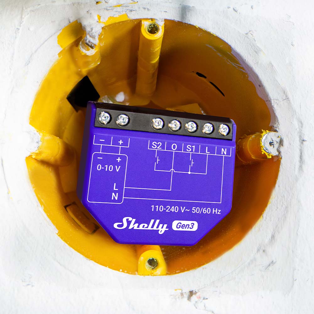 Regulador de Intensidad Dimmer 0 a 10V PM Gen3 Shelly