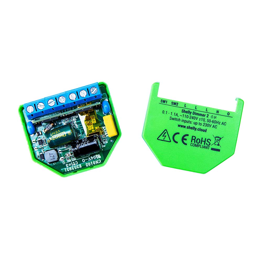 Interruptor Relay para Control de Luz Dimmer 2 Shelly