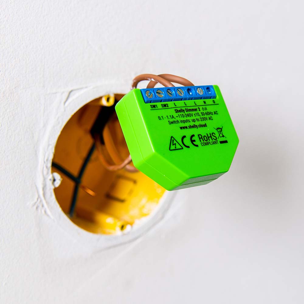 Interruptor Relay para Control de Luz Dimmer 2 Shelly