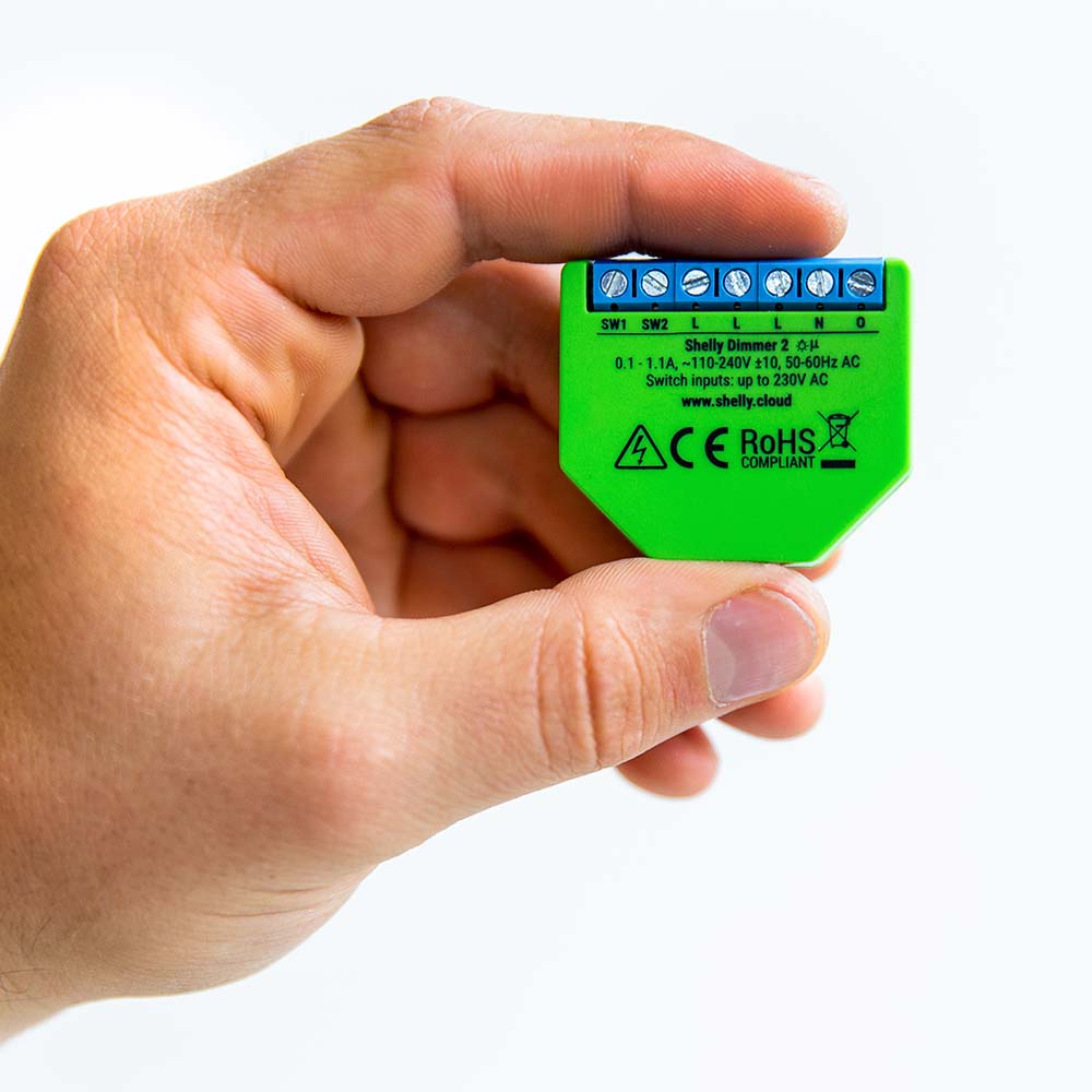 Interruptor Relay para Control de Luz Dimmer 2 Shelly