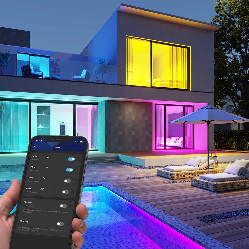 Kit 2x Ampolletas Smart RGBWW + 1x Sensor de puerta y ventana