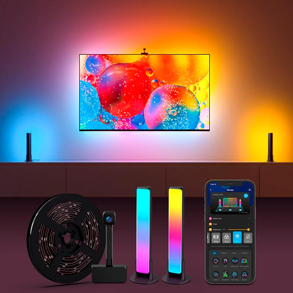 Kit Retroiluminación T1 Pro + Tira LED 10 mts + Ampolleta Smart