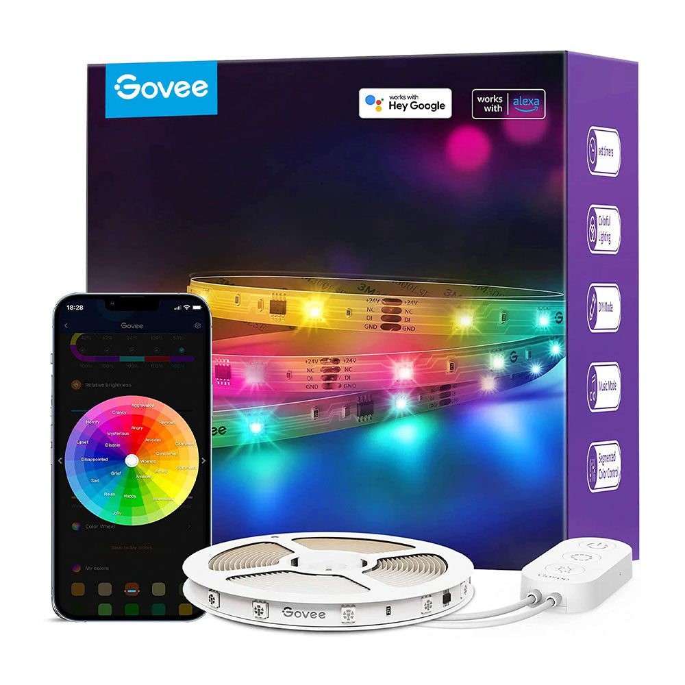 Tira Led RGBIC WiFi + Bluetooth de 10 Mts Govee Open Box