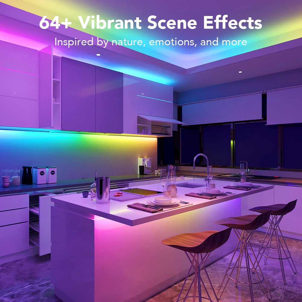 Pack 2x Tira de Luces LED RGBIC 5mts Wifi con Protector - Govee