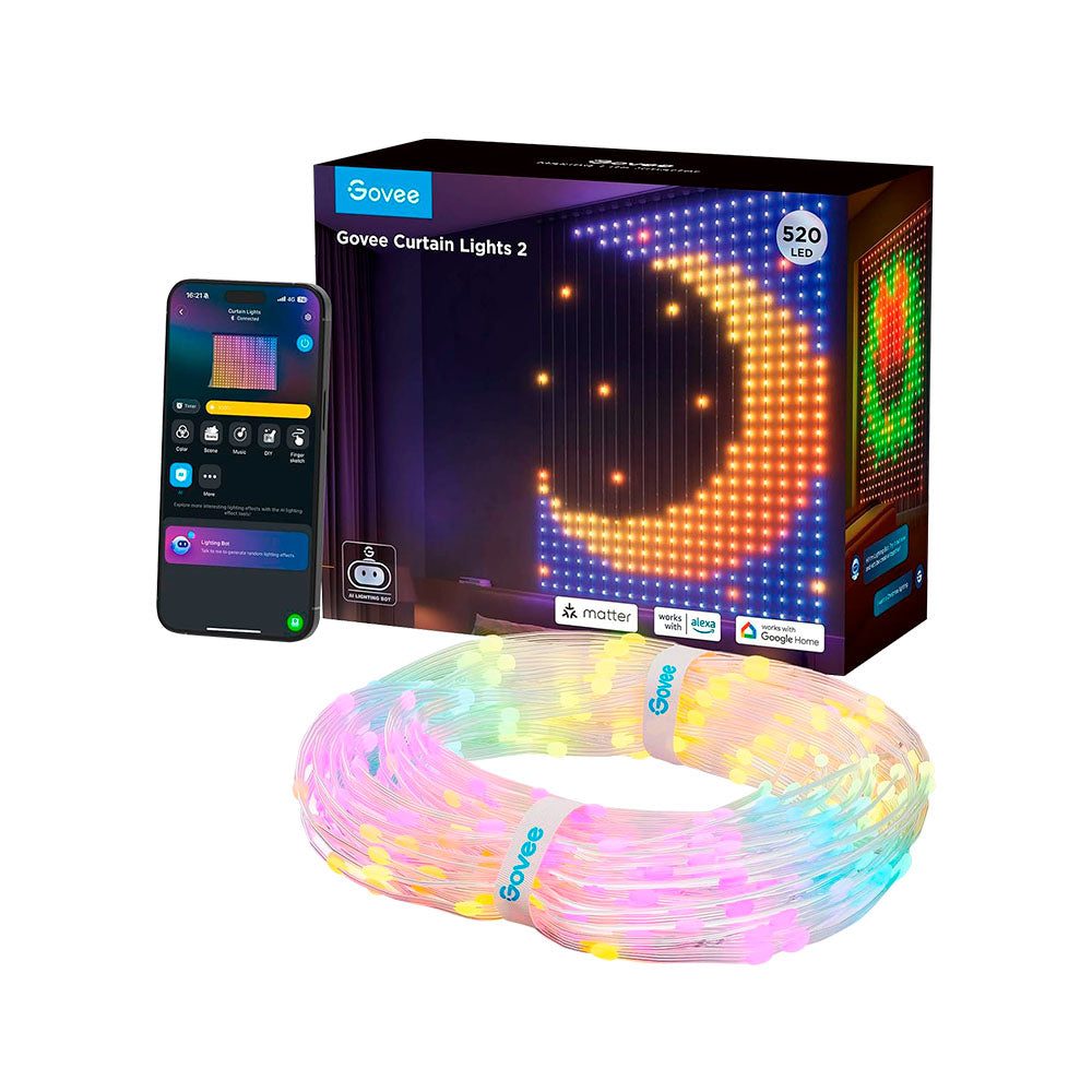Cortina de Luces 2 WiFi y Matter Govee