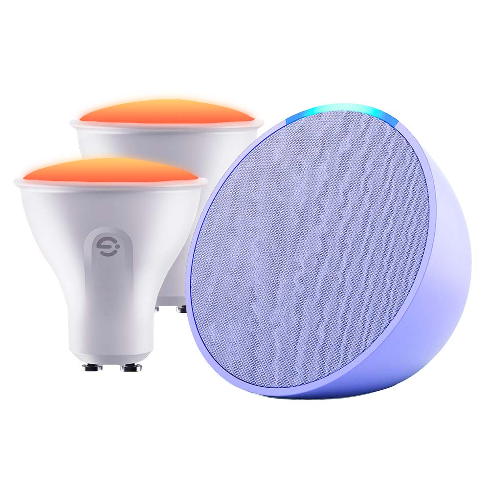 Kit Amazon Echo POP + Set de 2x Ampolletas Smart GU10 Govee