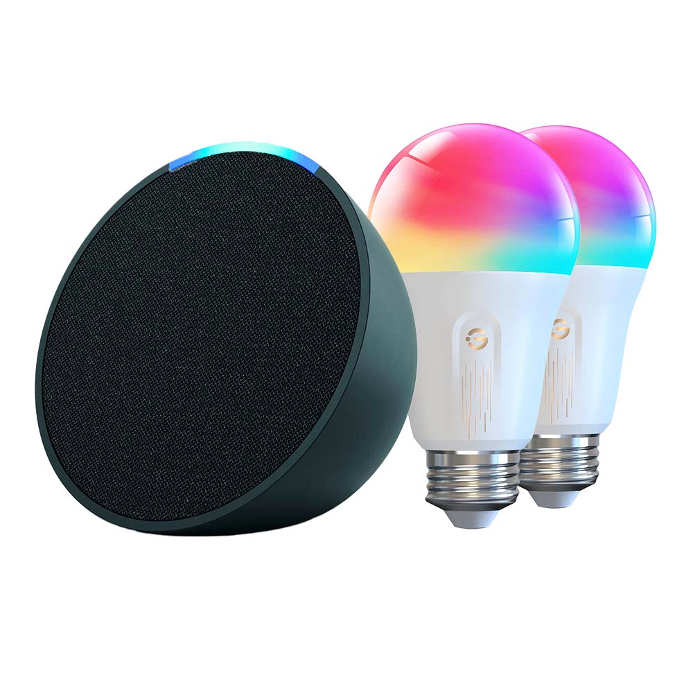 Kit Amazon Echo Pop + Ampolleta Smart Wifi BLE 800lm Govee