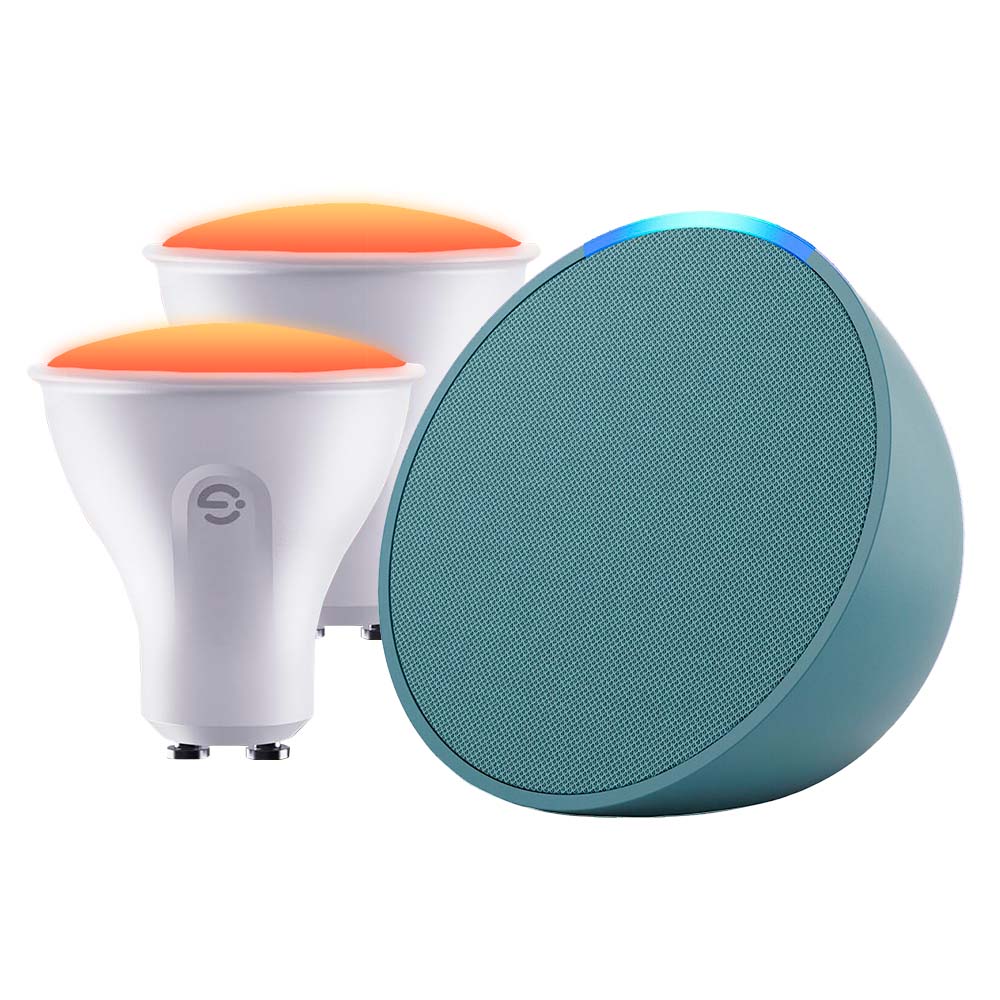 Kit Amazon Echo POP + Set de 2x Ampolletas Smart GU10 Govee