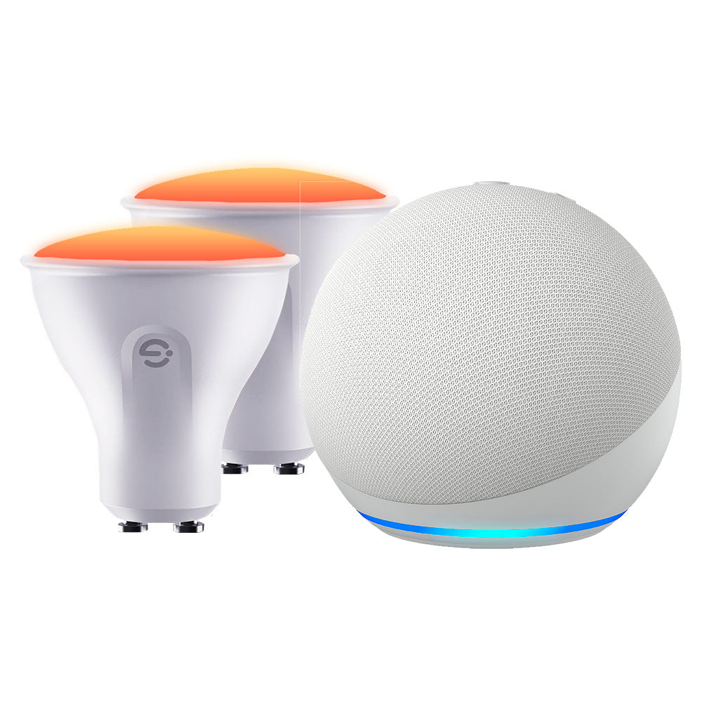 Kit Amazon Echo Dot 5 Gen + Set de 2x Ampolletas Govee WiFi Smart GU10