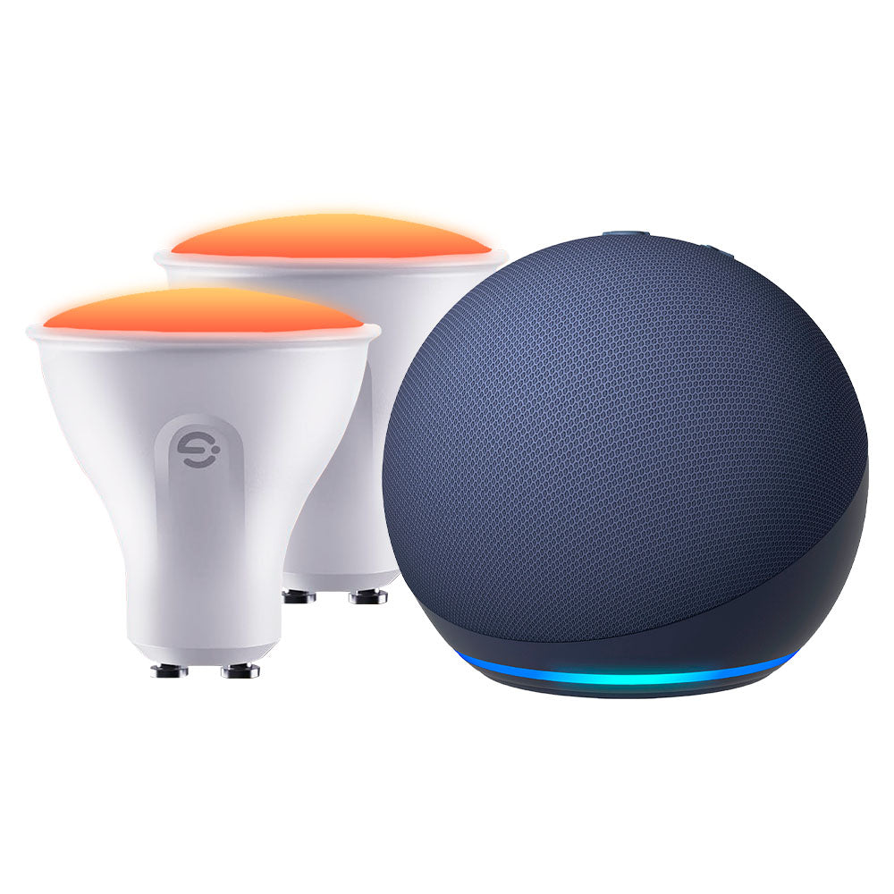 Kit Amazon Echo Dot 5 Gen + Set de 2x Ampolletas Govee WiFi Smart GU10