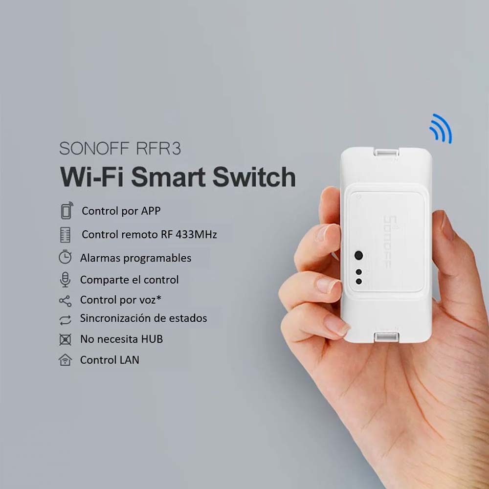 Interruptor DIY Basic R3 WiFi + RF Sonoff