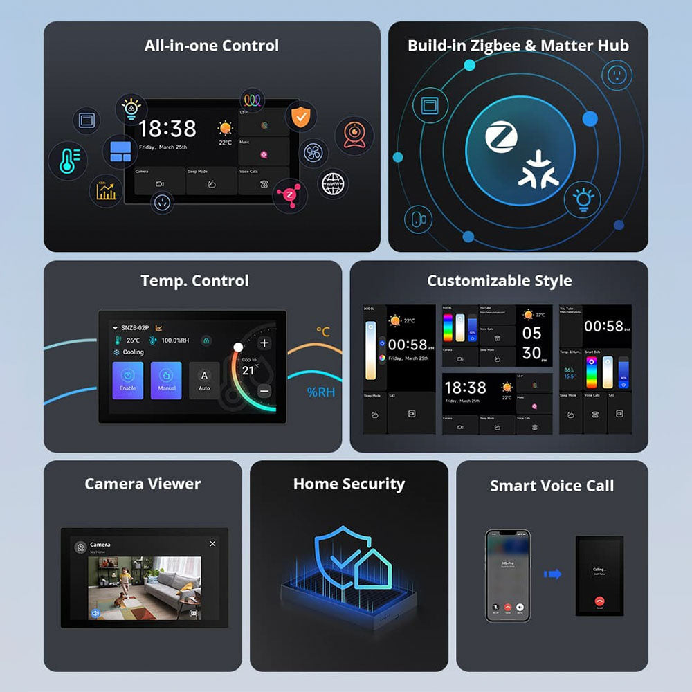Panel de Control Sonoff WiFi y Matter NSPanel Pro 120
