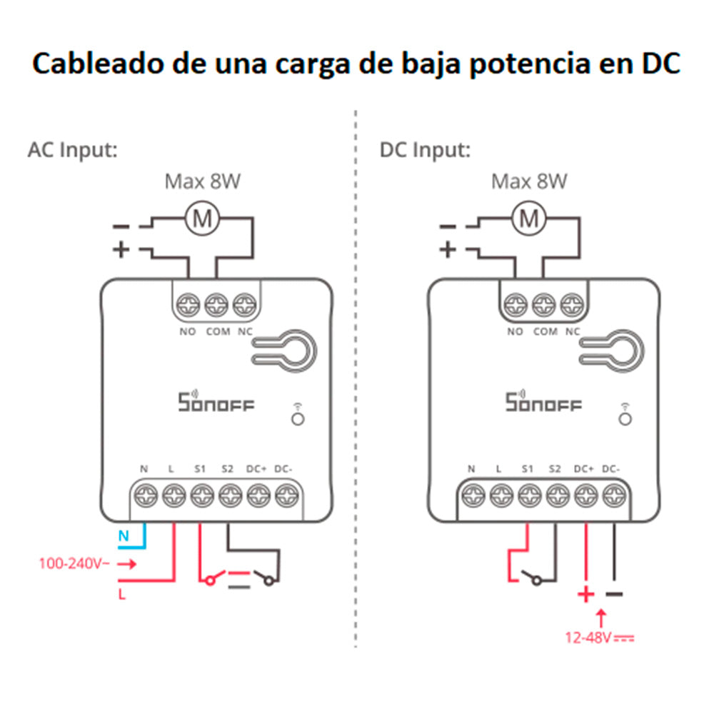 Interruptor WiFi de Contacto Seco Sonoff Mini-D