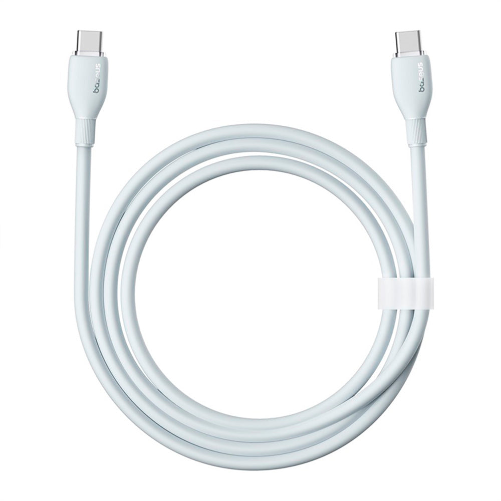Cable de Carga Rápida Tipo-C a Tipo C 2Mts 100w Baseus Blanco