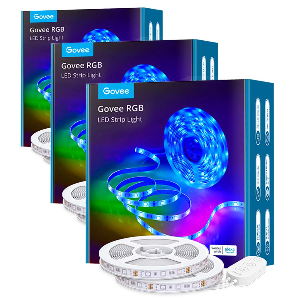 Pack Tira de Luces Led RGB WiFi y Bluetooth de 10 Mts Govee