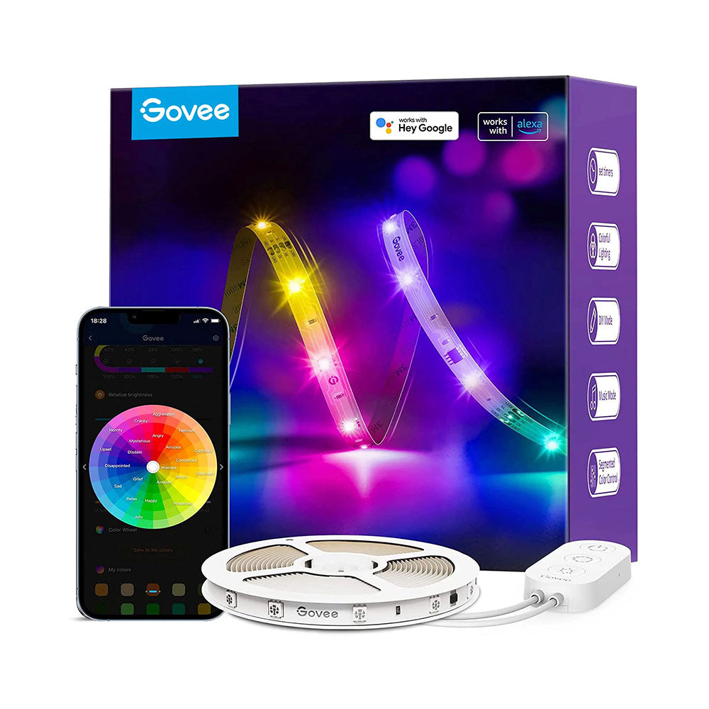 Pack 2x Tira de luces LED Govee RGBIC Basic Wi-Fi + Bluetooth