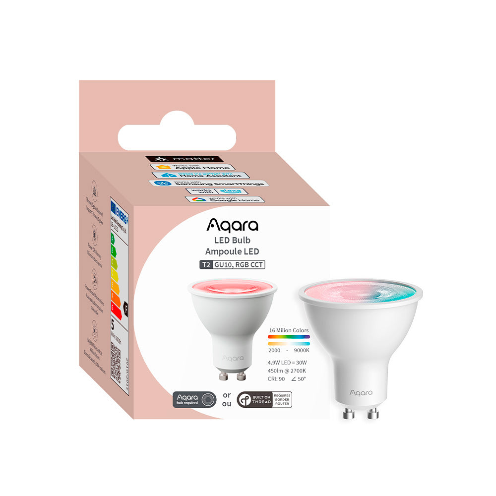 Pack Ampolletas LED Zigbee GU10 T2 RGB Aqara