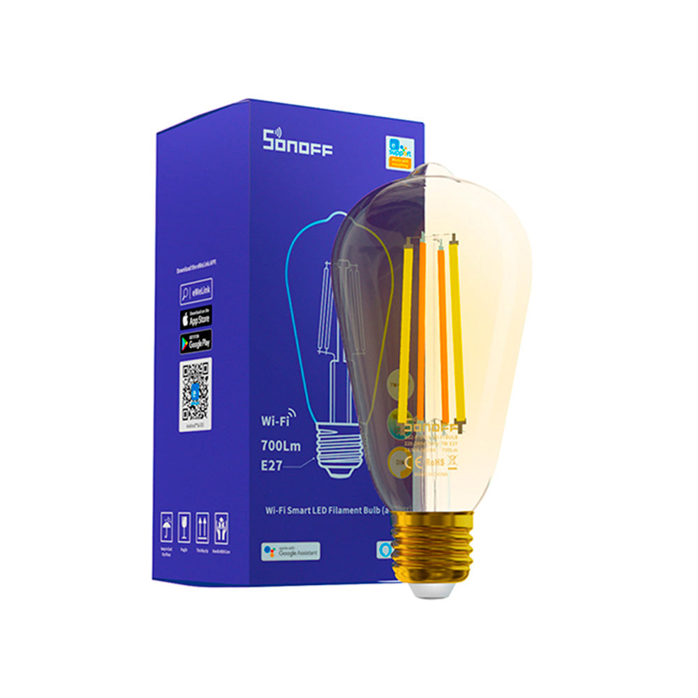 Pack 3x Ampolleta LED Vintage Edison Sonoff Luz Cálida / Fría