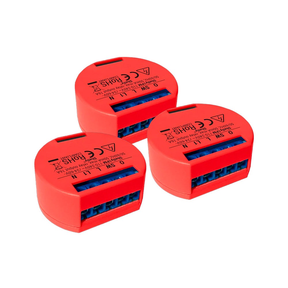 Pack Interruptor Relay 1PM NON UL Shelly
