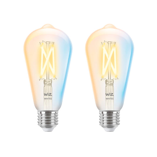 Pack Ampolleta de Filamento Wiz estilo Edison A60 WiFi 60W