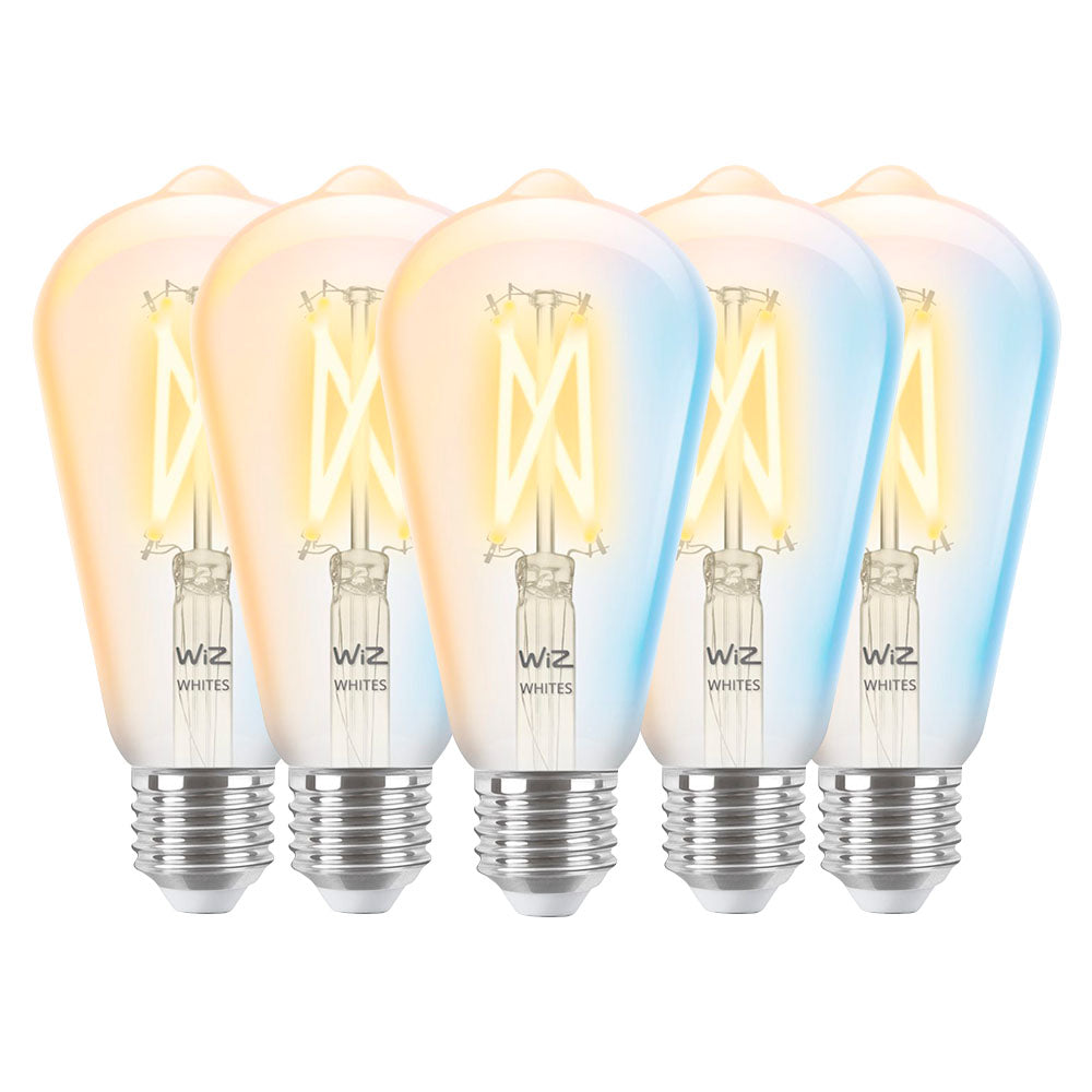 Pack Ampolleta de Filamento Wiz estilo Edison A60 WiFi 60W