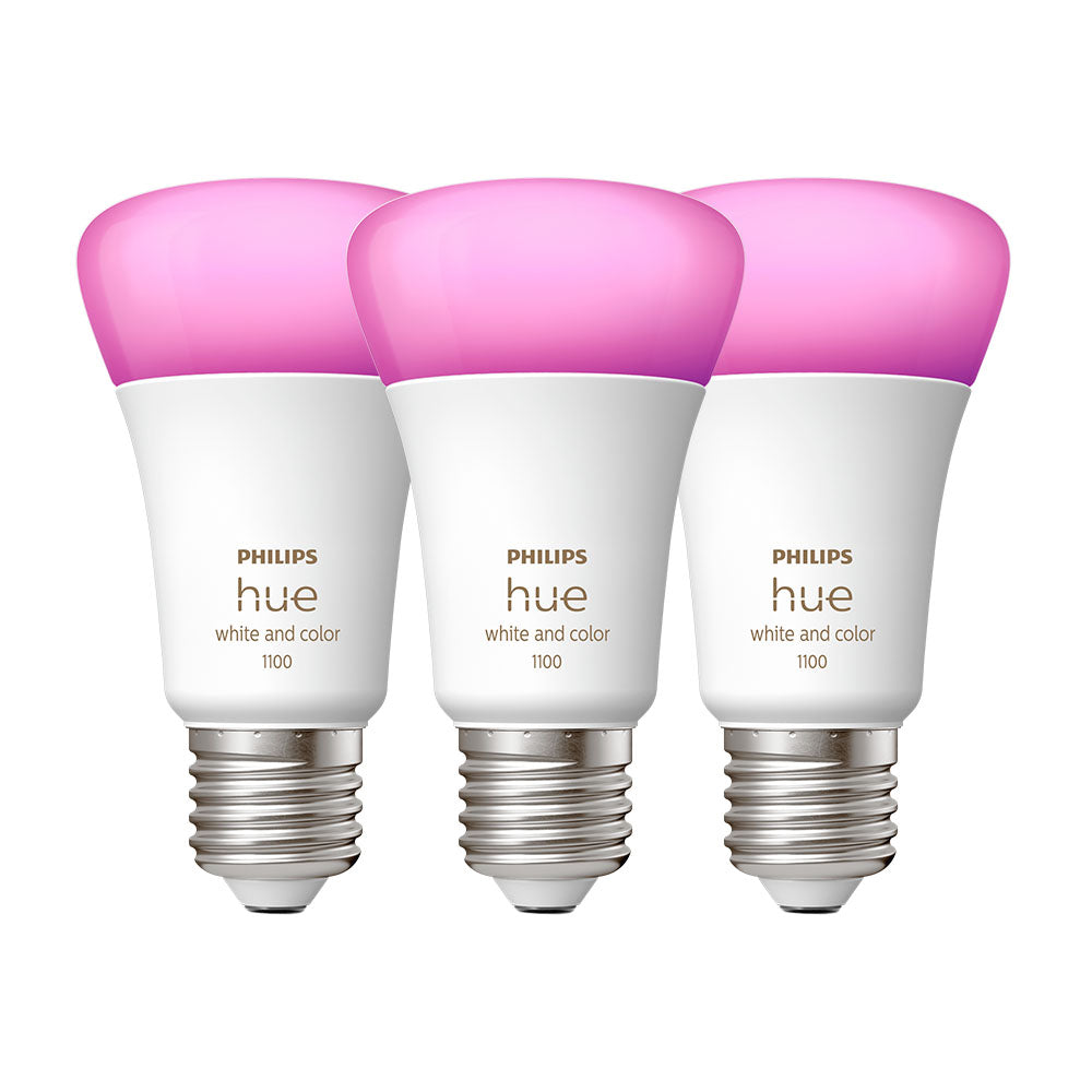 Pack Ampolleta Led Philips Hue E27 1.100lm, Rgb, Bt, Wifi, 9 Watt