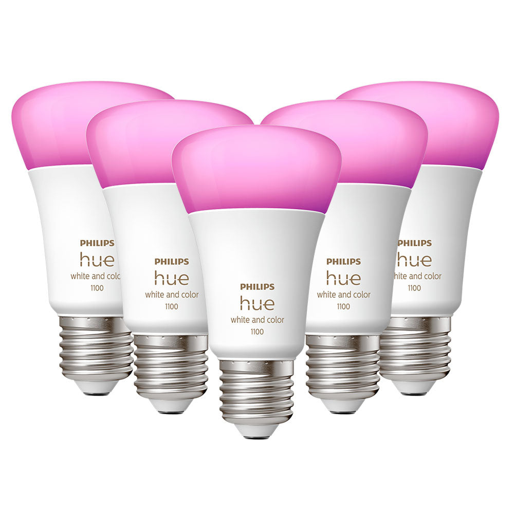 Pack Ampolleta Led Philips Hue E27 1.100lm, Rgb, Bt, Wifi, 9 Watt