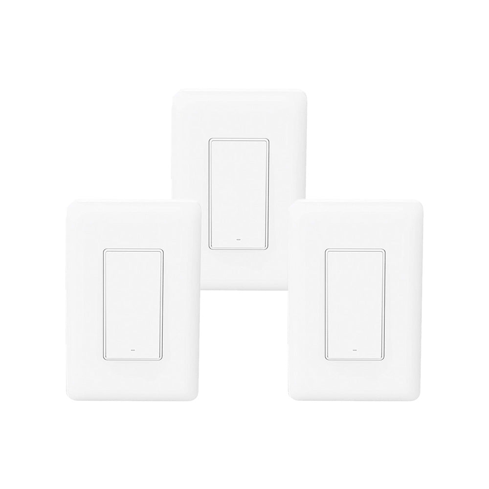 Pack 3x Interruptor de pared sin neutro simple Aqara