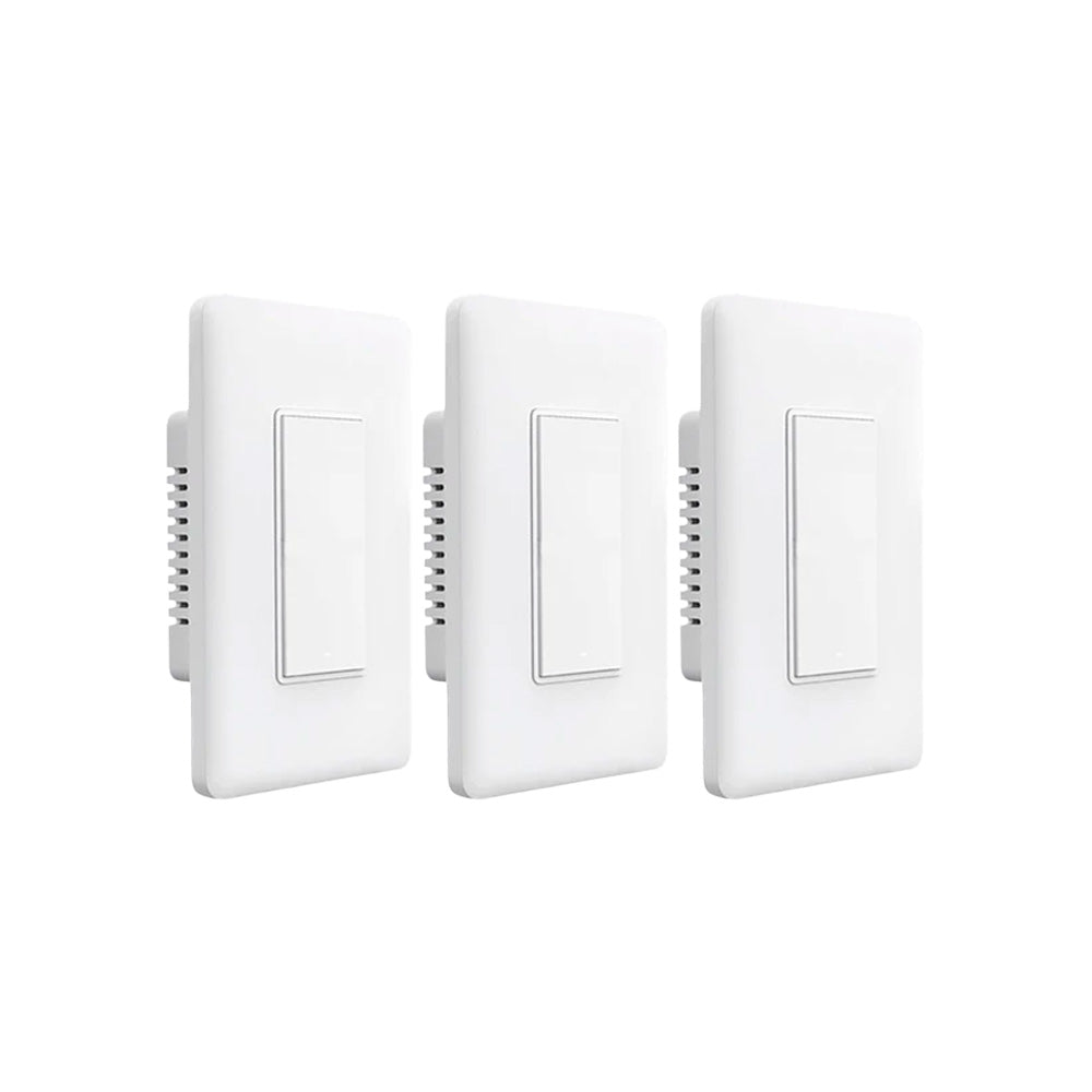Pack 3x Interruptor de pared sin neutro simple Aqara