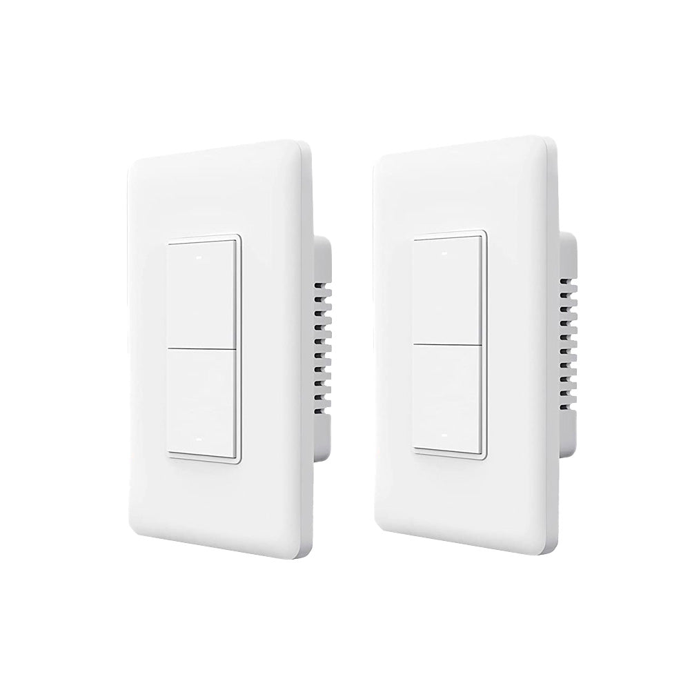 Pack 2x Interruptor de pared sin neutro doble Aqara