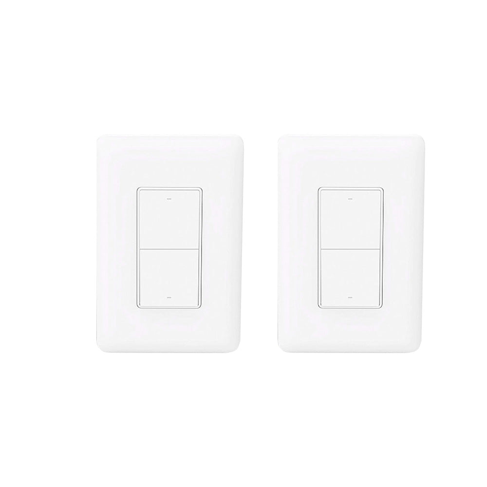 Pack 2x Interruptor de pared sin neutro doble Aqara