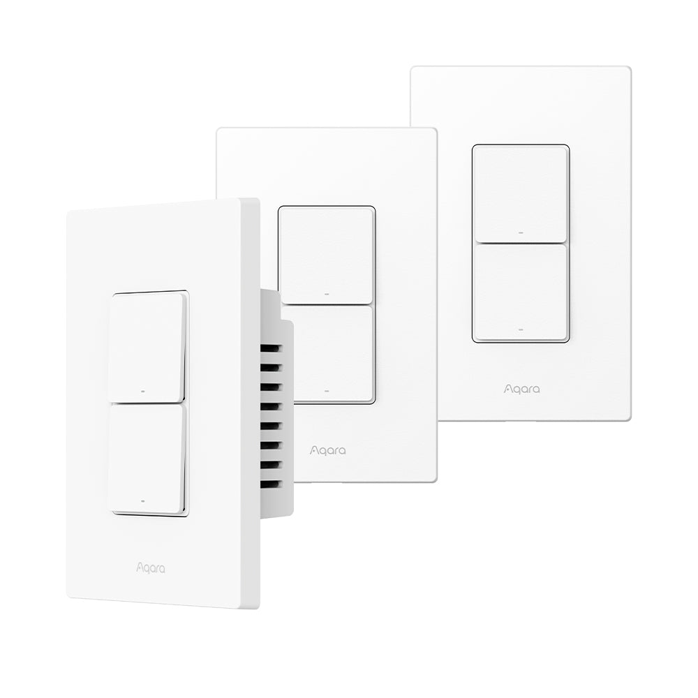Pack Interruptor de Luz H2 US 2 Botones y 2 Canales Aqara